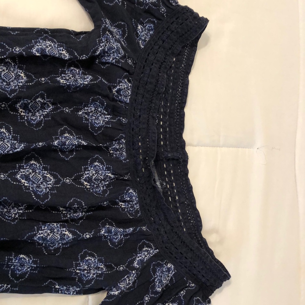 Blue Patterned Romper - Picture 5 of 7